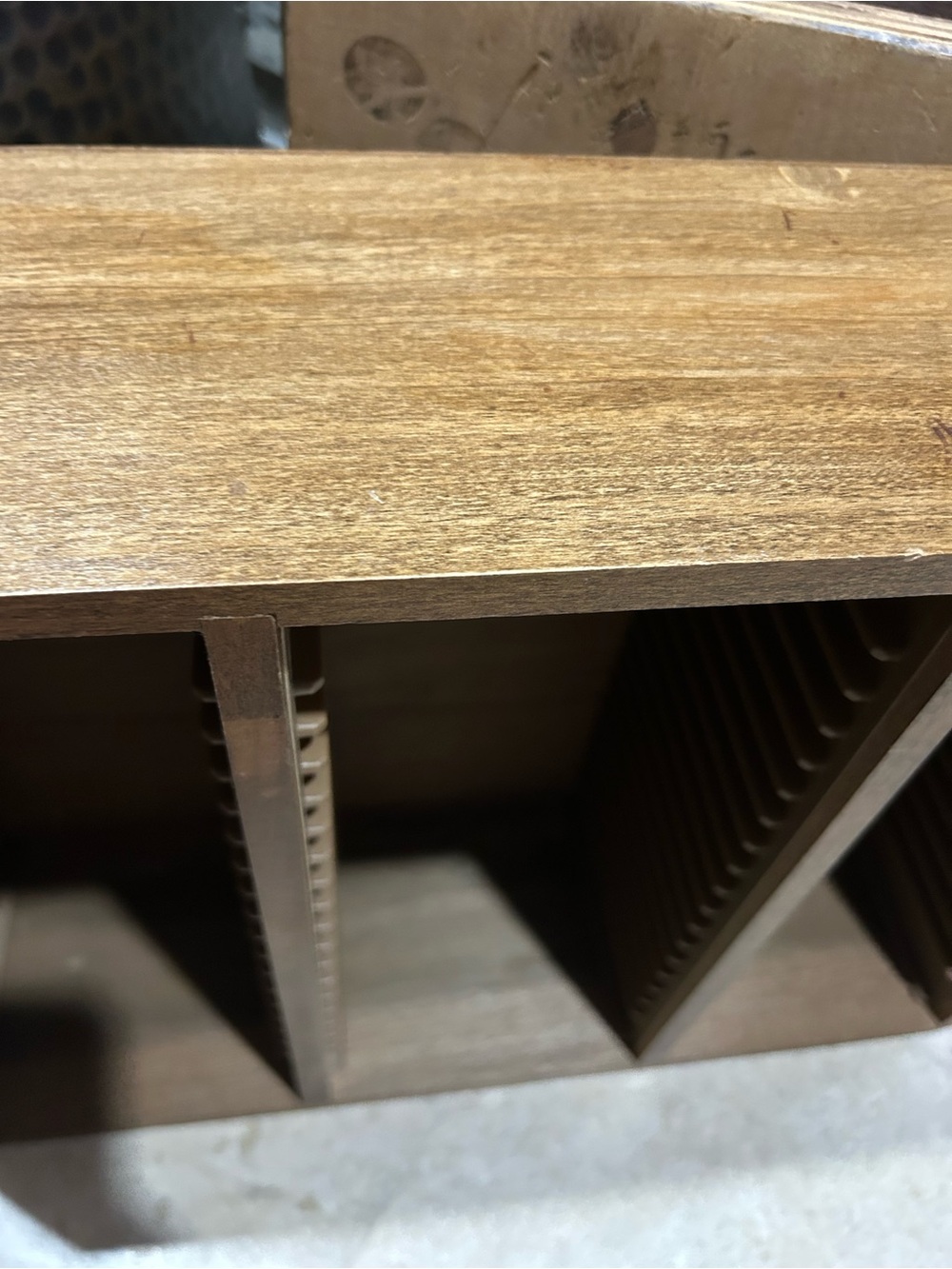 vintage MCM wooden CD storage rack - Picture 5 of 13